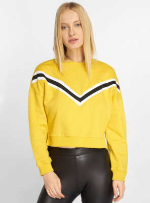 Urban Classics - Damen INSET STRIPED Sweatshirt HONEY XS