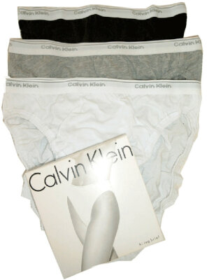 Calvin Klein - Damen HI LEG Logo Brief, made 1996 - WHITE...