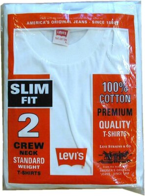 Levis - Herren CREWNECK Basic T-Shirt Set, made 1995 -...