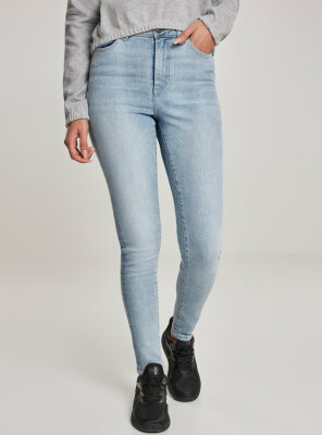 Urban Classics - Damen HIGH WAIST Skinny Jeans AUTHENTIC...