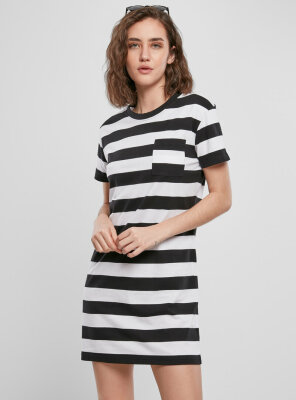 Urban Classics - Damen STRIPE BOXY T-Shirt-Kleid...