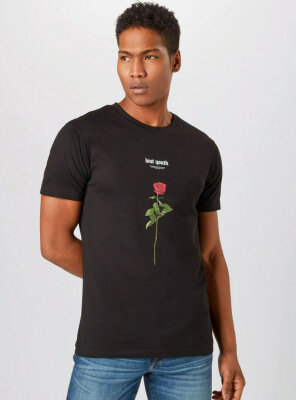 Mister Tee - Herren Lost Youth Rose T-Shirt BLACK XS