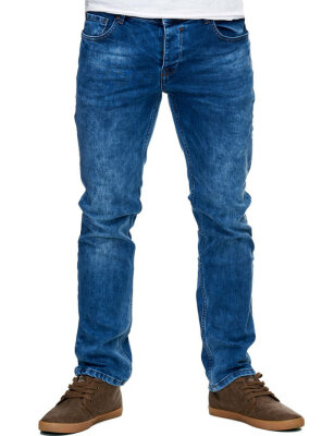Reslad - Herren Basic Slim Fit Jeans BLUE W30/L32