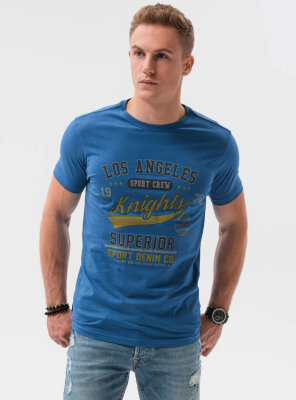 Ombre - Herren S1334 LA Knights T-Shirt BLUE S