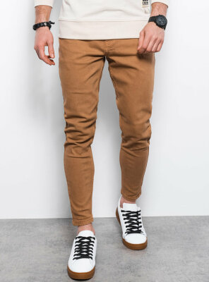Ombre - Mens P1058 Colored Skinny Jeans CAMEL M