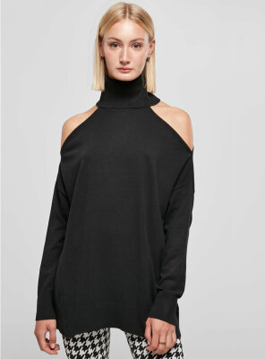 Urban Classics - Damen Cold Shoulder Turtelneck Pullover...